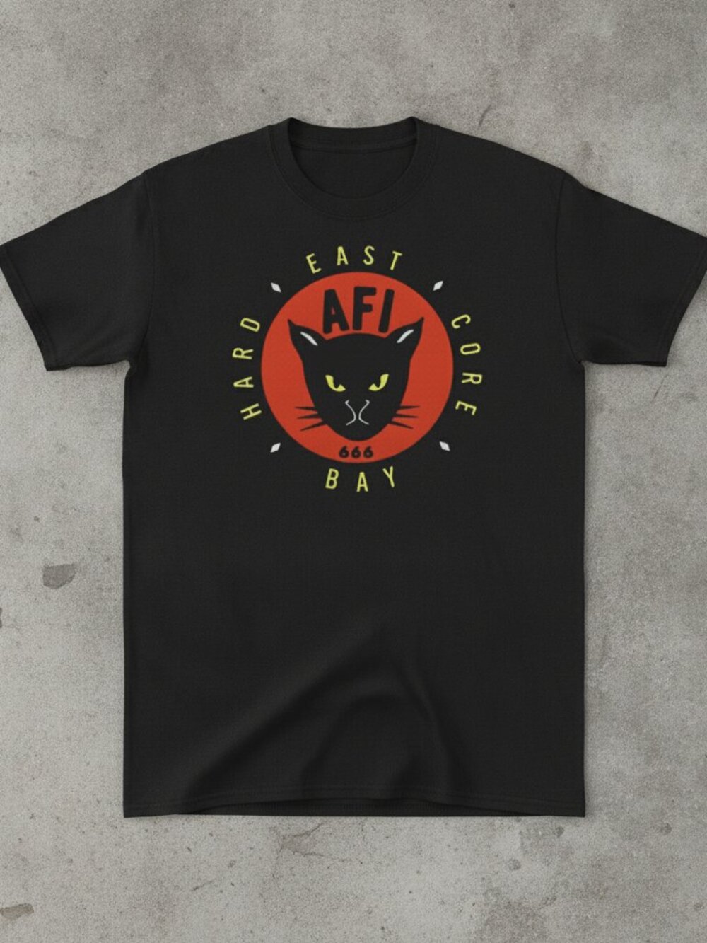 Hardcore Bay AFL Black Cat Graphic T-Shirt | Vintage Gothic Streetwear Tee